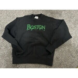 Vintage 90s  "Boston Irish" Crew Sweatshirt - Size Medium